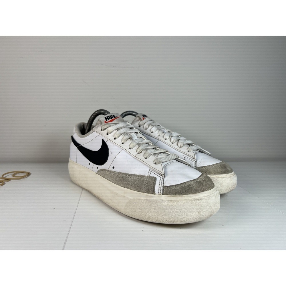 Size 9 - Nike Blazer Platform Low White Black Womens Shoes Sneakers